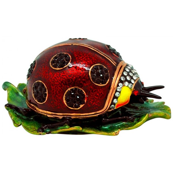 Jeweled Trinket Box | Ladybug| jewelled trinket collectible