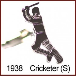 Cricketer Rhodium Cufflinks