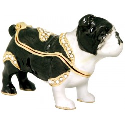 Bulldog Black Trinket Box
