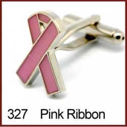 Pink Ribbon Cufflinks