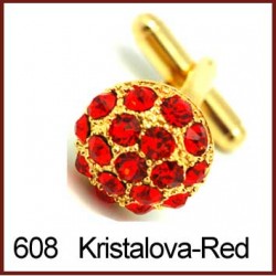 Kristalova - Red Cufflinks